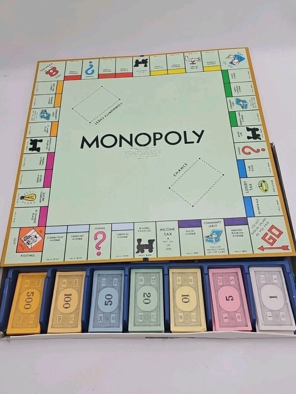 Monopoly Anniversary Edition 1974 Parker Bros Real Estate Trading Game Complete
